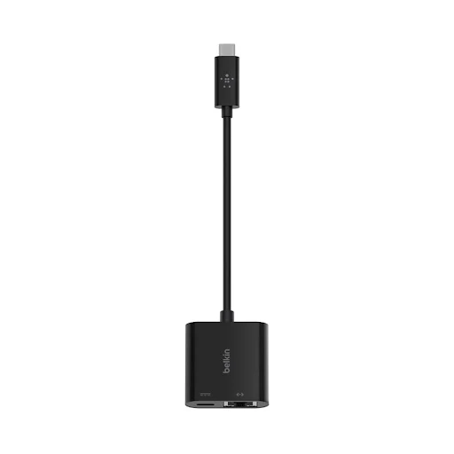 Cáp chuyển đổi USB-C sang Gigabit Ethernet (mạng LAN) Belkin INC001btBK (Đen)