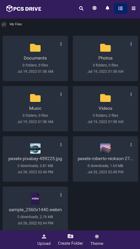 Screenshot PCS Drive