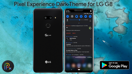PC u7528 Pixel Experience Dark Theme For LG G8 2