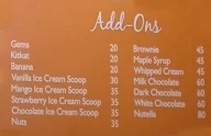 Chocolate Desire menu 2