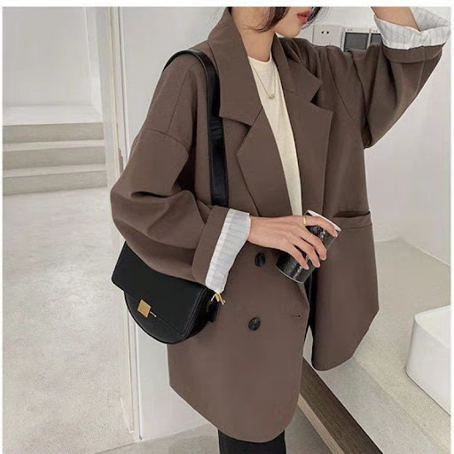 Title 5, Veste de costume style collège Loose Temperamen...