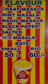 Jwala Corn Cafe menu 1