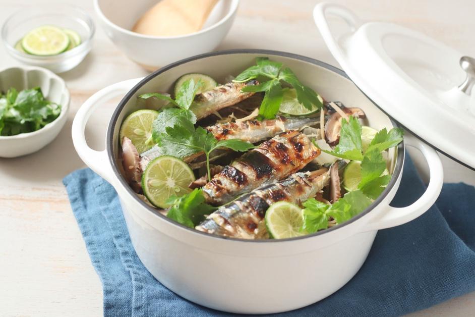 秋のイチ押し腸活飯―秋刀魚と雑穀米の炊き込み飯