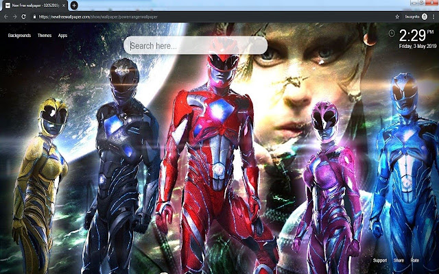 Power Rangers Wallpaper & New Tab