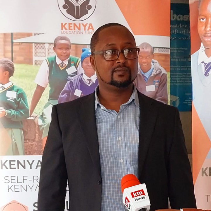 Kenya Education Fund country director Francis Ng'ang'a during an interview with the media on January 10, 2024