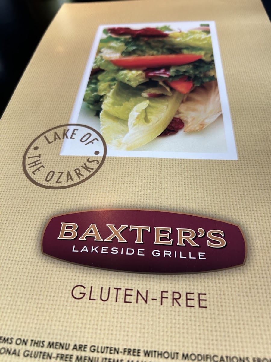 Gluten-Free at Baxter's Lakeside Grille