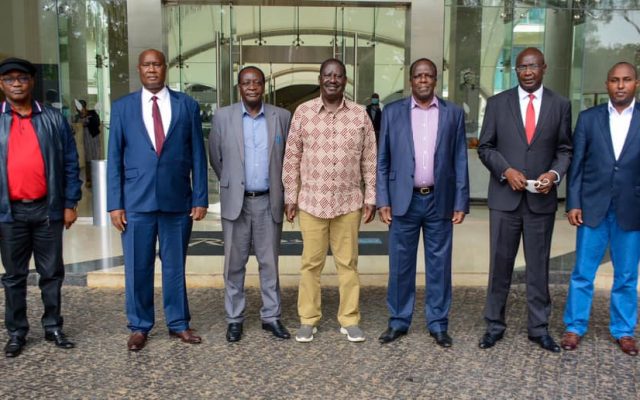 Raila meeting with Governors from Western region.