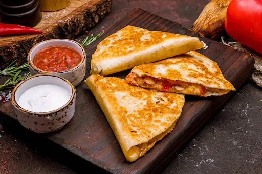 Paneer, Capsicum, Corn Quesadilla