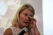 Elena Barkhuizen on Tuesday addressed a joint press conference with trade union Solidarity. 
