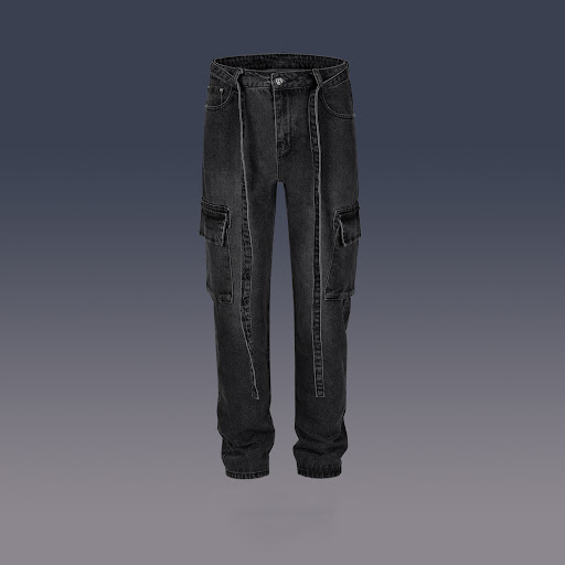Title 3, Mens High Street Multi-pocket Washed Distressed...