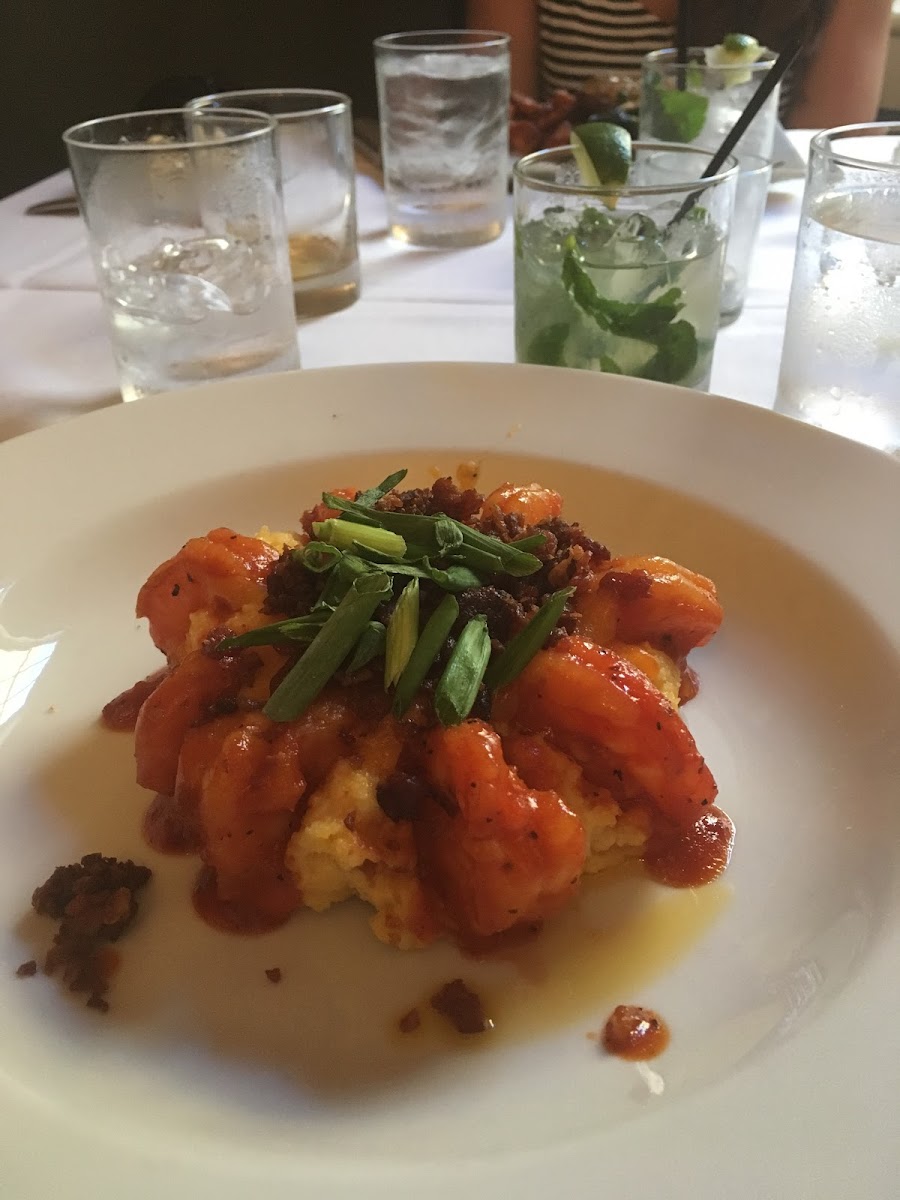 Barbecue Bourbon Shrimp and Grits