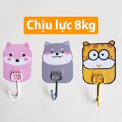 Móc Dán Tường Hình Thú Siêu Cute, Móc Dán Treo Quần Áo Dễ Thương, Chịu Lực 8Kg