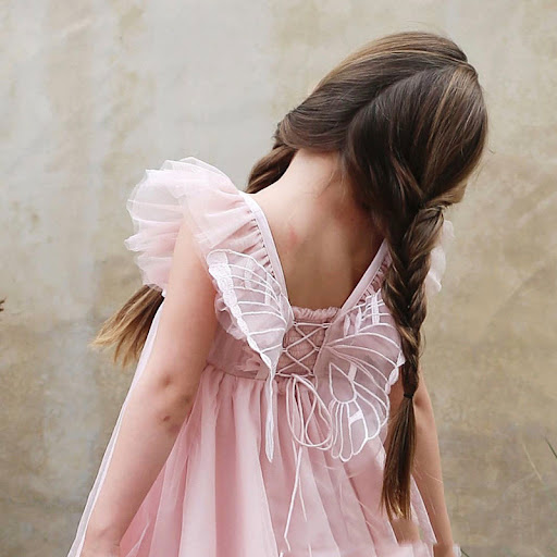 Title 4, Sleeveless dress with butterfly wings for imagi...