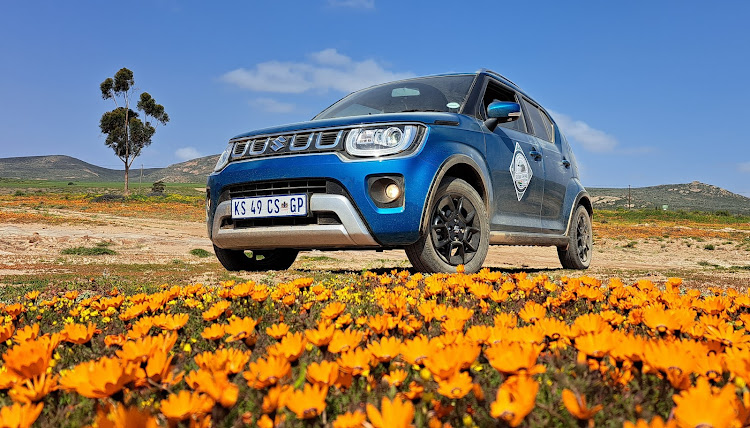 With 180mm of ride height the Ignis is a useful adventure vehicle for exploring scenic regions like Namaqualand. Picture: DENIS DROPPA