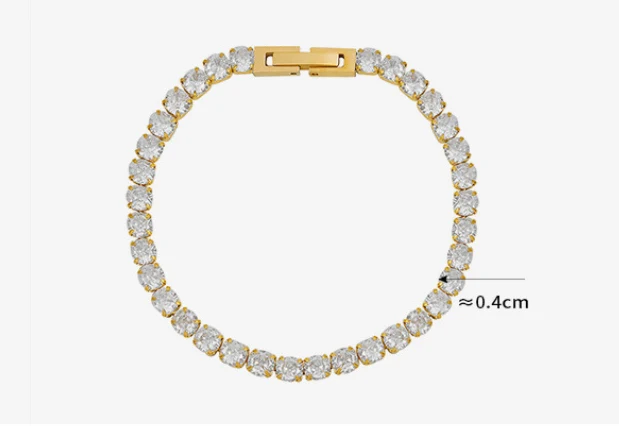 Title 1, Bracelet femme à zirconiums entièrement sertis,...