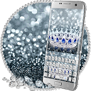 Princess Silver Crown Glitter Keyboard Th 10001001 APK 下载