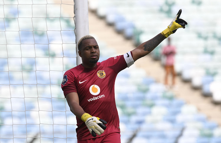 Itumeleng Khune of Kaizer Chiefs during the DStv Premiership match against Golden Arrows at Moses Mabhida Stadium on December 31 2022.