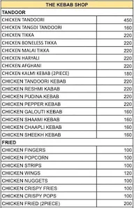 The Kebab Shop menu 1