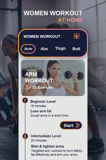 Screenshot Women Fitness Workout at Home 