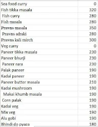 Spicy Table menu 3