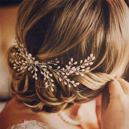 Handgemaakte bruidsparel haar kam bruid Europese en Amerikaanse bruidsjurk haar accessoires nieuwe hoofdvork haaraccessoire