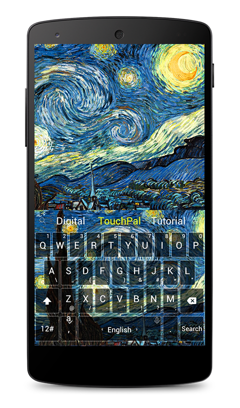 Android application TouchPal Starry Night Keyboard screenshort