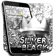 Silver Black Theme  Icon