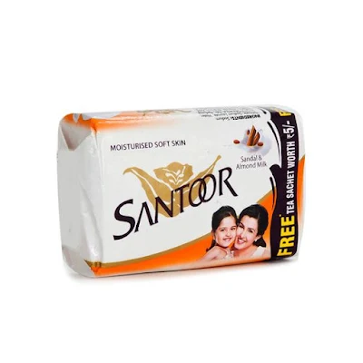 Santoor Sandal & Almond Milk Soap - 100 gm