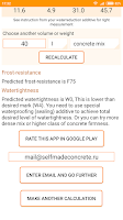 Concrete calculator - cement:s Screenshot