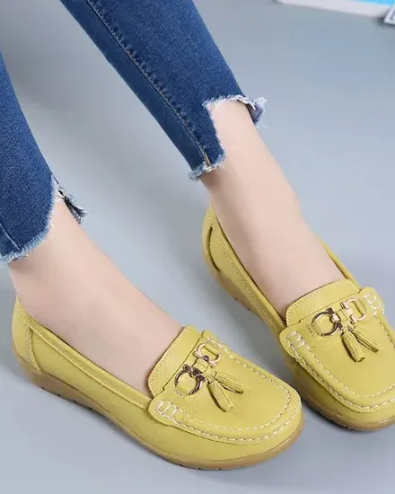 Women Shoes Slip On Loafers For Ballet Flats Women Moccas... - 2