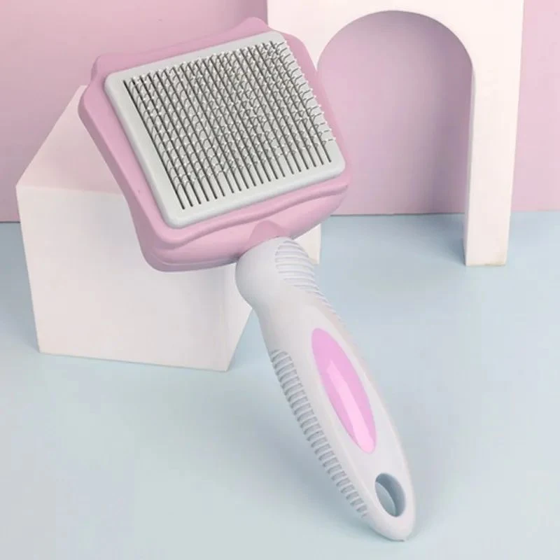 Brosse pour chien automatique anti-poils pour animaux de compagnie Brosse à chat auto-nettoyante Peigne de massage pour grands chiens Toilettage Démêlage