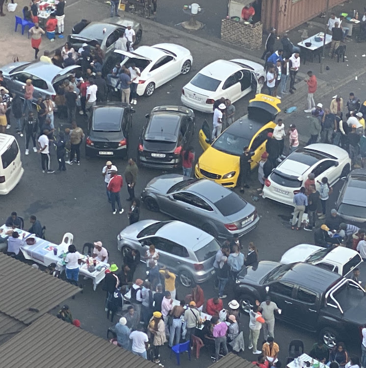 Social distancing and masks were not the order of the day when people flocked to Kwai Mai Mai in Jeppestown, Johannesburg, at the weekend.