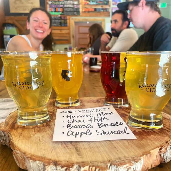 Choose a Flight of 4 ciders to try