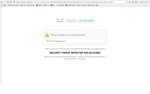 Cisco Umbrella Chromebook client (App)