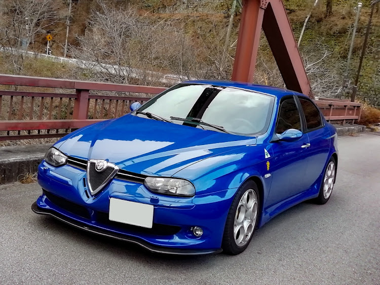 156の156GTA・凍結注意・奥多摩・ソロドライブ・左斜め前写真展に関するカスタム事例の投稿画像9枚目