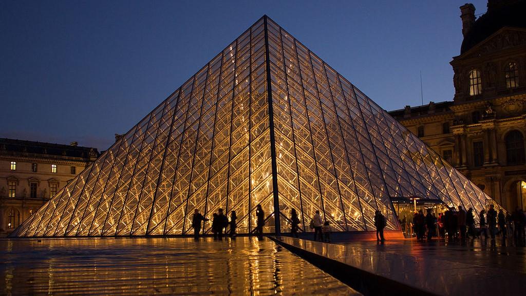Egyptian architecture influence, The Louvre, Paris, France  