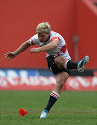 Jaco van der Walt of the Lions kicks at goal during the Absa Currie Cup match between Xerox Golden Lions and Eastern Province Kings at Ellis Park on August 16, 2014 in Johannesburg, South Africa.