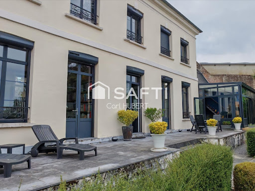 House facade with terrace and garden - Buy this luxury property in Abbeville, 16 rooms, 8 bedrooms