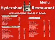 Hyderabad Restaurant menu 8