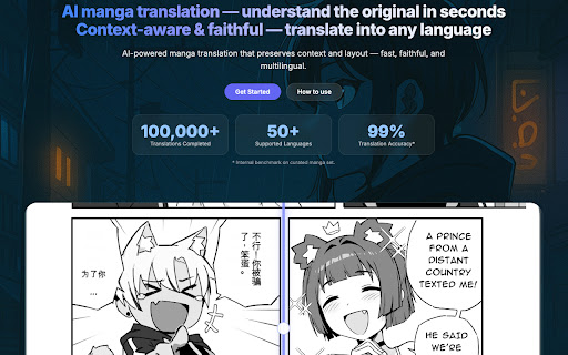 AI Manga Translator — In-Page, Layout-Preserving