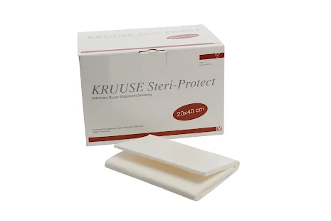 KRUUSE Steri-Protect Poulticefrband, 20 x 40 cm, 10 st