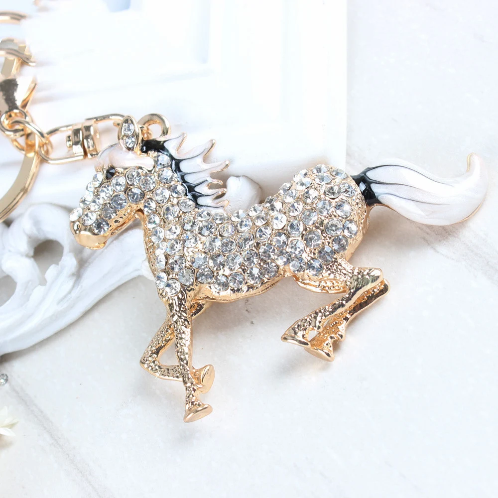 Title 4, Porte-clés homme Cheval du Zodiaque en cristal ...