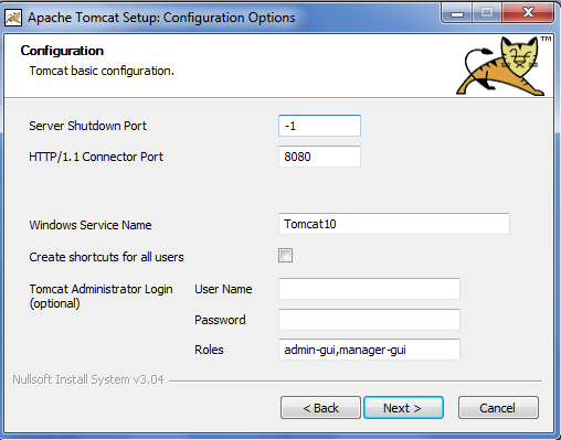 Installing Web Server Tomcat