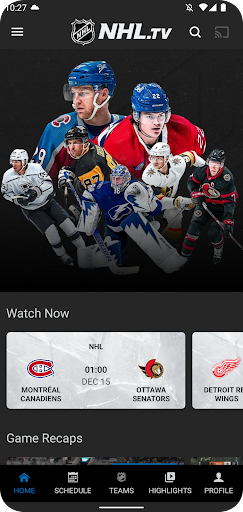 Screenshot NHL.TV