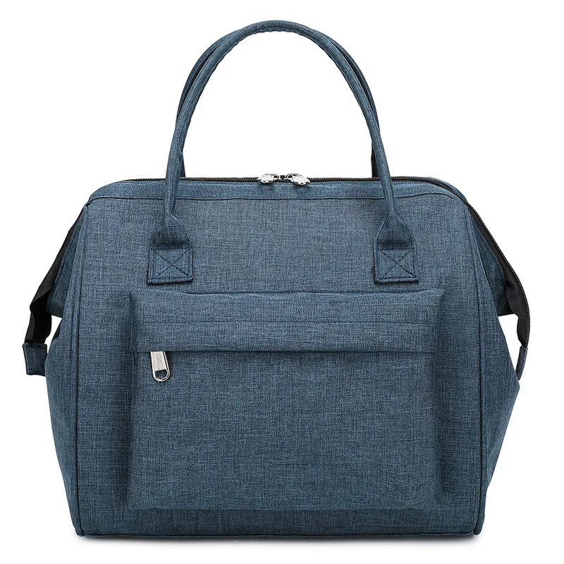 Thermal Bento Lunch Bag Zipper Oxford Cloth Large Capacity Keeps Food Fresh and Organized Perfect for Office, School, or