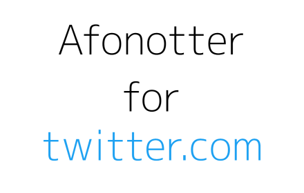 Afonotter for twitter.com Preview image 0