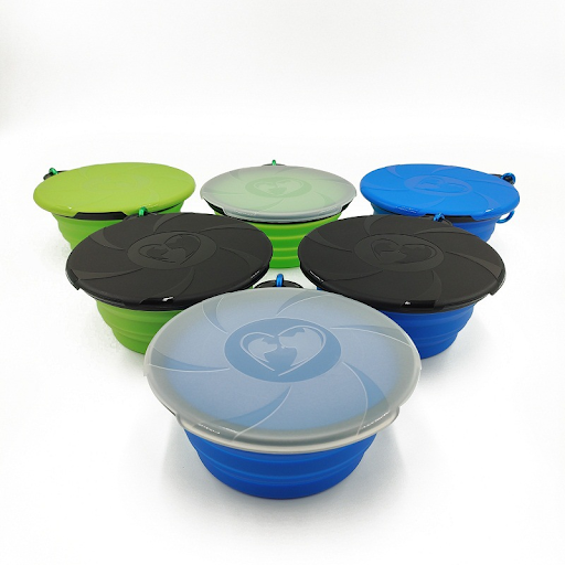 350ML/1000ML Foldable Silicone Pet Bowl Portable Puppy Food Container Collapsible Feeder for Outdoor Camping Dog Accesso