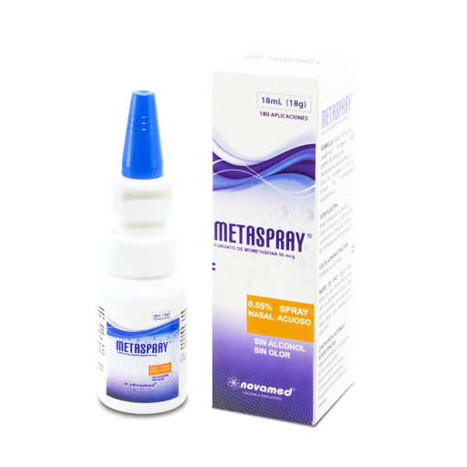 Metaspray Moetasona 50 mcg Novamed Spray Nasal Frasco x 180 Aplicaciones