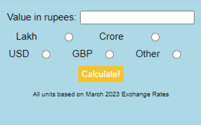 Rupee Unit Converter Preview image 0