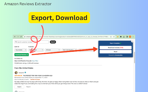 Amazon Reviews Extractor